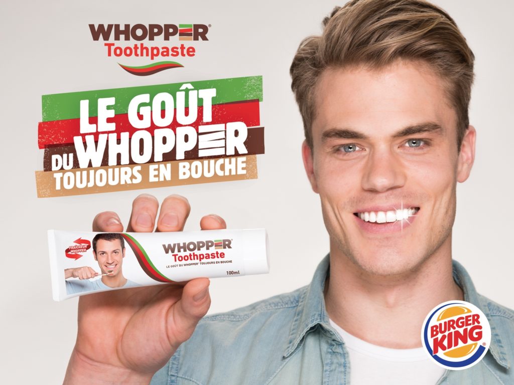 Burger King : le dentifrice goût Whooper