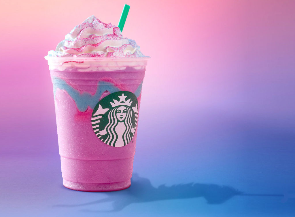 Boisson licorne Starbucks